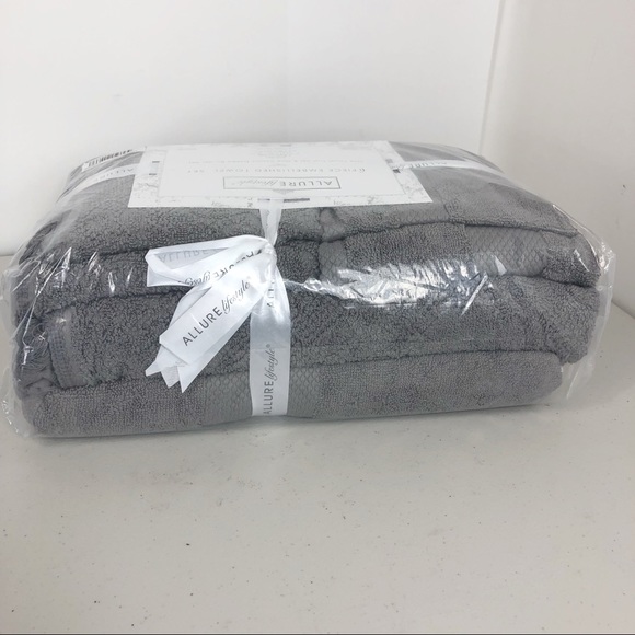 Allure lifestyle 6 piece towel set Charcoal - Picture 7 of 8